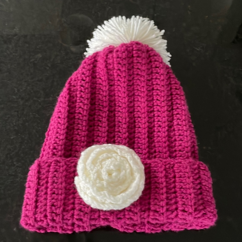 Girl knit winter hat